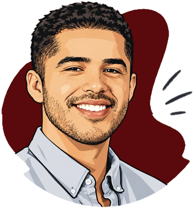 Illustrated portrait of Diego Cuevas